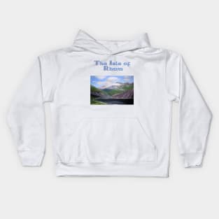 Isle of Rhum, original artwork, oils on board Kids Hoodie